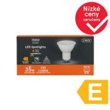 Tesco Home LED žárovka 2,4W GU10 teplé bílé světlo 3 ks