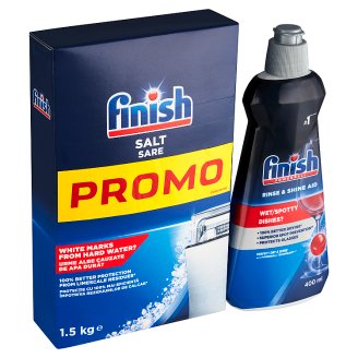 Finish Sůl do myčky nádobí 1,5kg + Leštidlo Shine & Protect 400ml