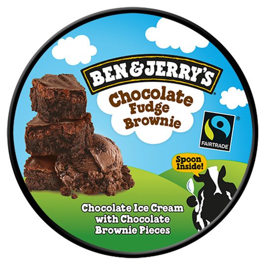 Ben & Jerry's Chocolate Fudge Brownie Čokoládová zmrzlina 150ml Tesco