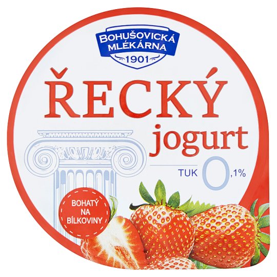 Bohušovická mlékárna Řecký jogurt jahodový 130g