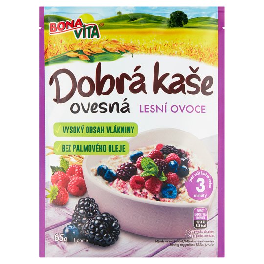 Bona Vita Dobrá kaše Forest Fruit Porridge 65g