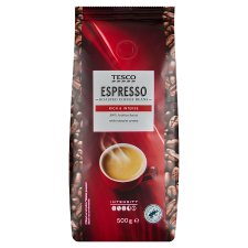 Tesco Espresso pražená zrnková káva 500g