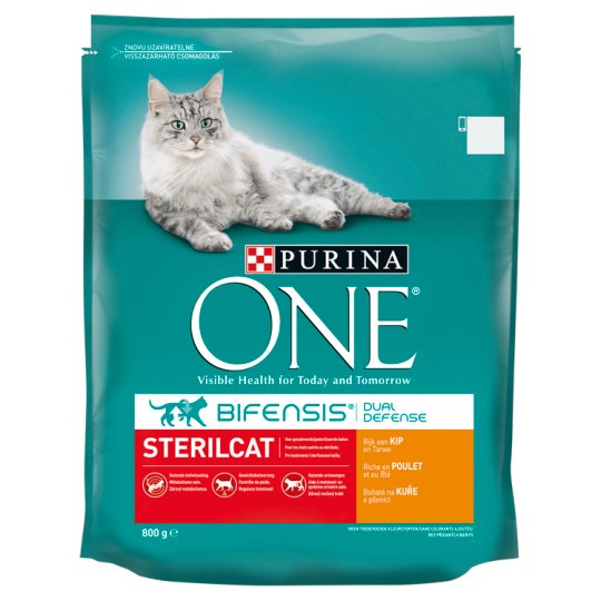 Purina ONE Sterilcat bohaté na kuře a pšenici 800g