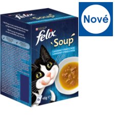 FELIX Soup Delicious Selection with Cod, with Tuna, with Plaice 6 x 48g