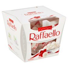 Ferrero Raffaello Oplatka s náplní a celou mandlí zdobená strouhaným kokosem 150g