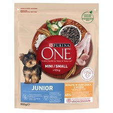 Purina ONE MINI/SMALL < 10 kg Junior, bohaté na kuře, s rýží 800g