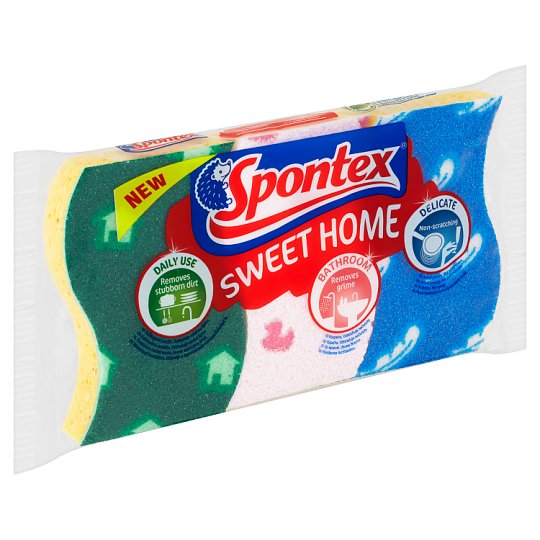 Spontex Sweet Home viskózní houbičky 3 ks