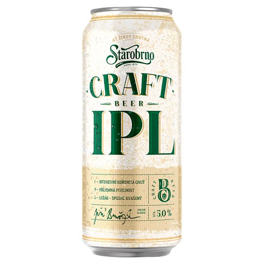 image 1 of Starobrno Indian Pale Lager 0.5L