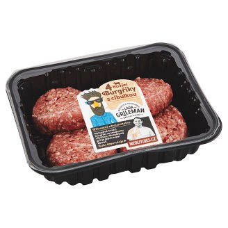 Hovězí burgříky s cibulkou 4 ks 440g
