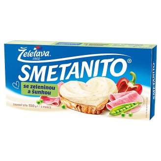 Želetava Smetanito Tavený sýr se zeleninou a šunkou 3ks 150g