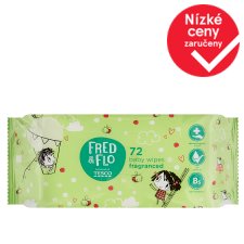 Fred & Flo Dětské vlhčené ubrousky parfémované 72 ks