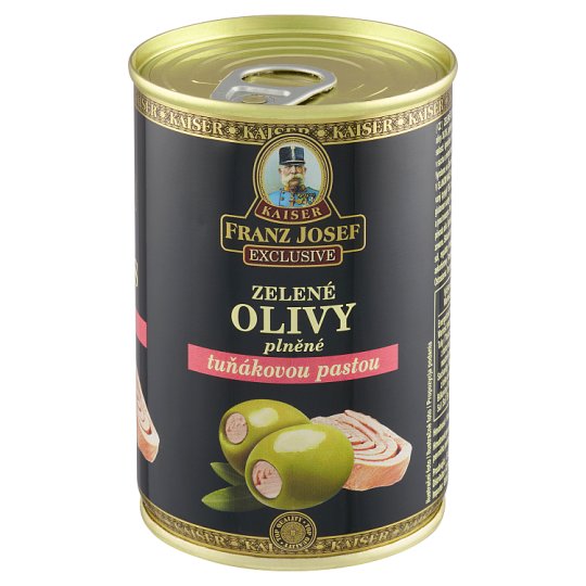 Kaiser Franz Josef Exclusive Zelené olivy plněné tuňákovou pastou 300g
