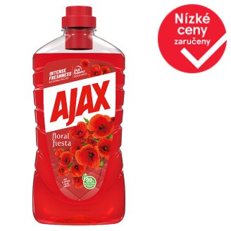 Ajax Floral Fiesta Red Flowers čistič povrchů pro domácnost 1l