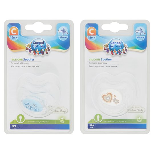 Canpol Babies Silicone Symmetrical Soother C 18m+