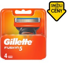 Gillette Fusion5 Pánská Náhradní Holicí Hlavice, 4 ks