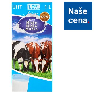 Tesco Mléko 1,5% 1l