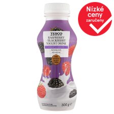 Tesco Raspberry-Blackberry Yogurt Drink 300g