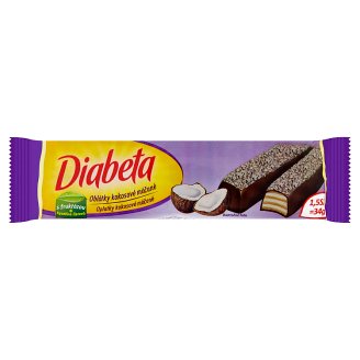 Diabeta Oplatky kokosové máčené 34g