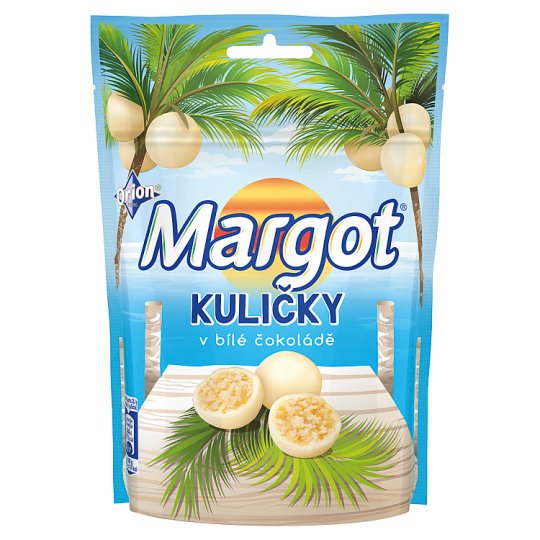 Orion Margot kuličky v bílé čokoládě 120g