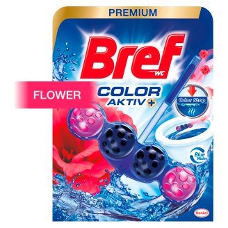 Bref Blue Aktiv Fresh Flowers tuhý WC blok 50g