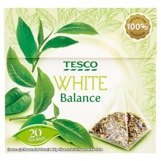 Tesco Balance směs zeleného a bílého čaje 20 x 1,7g