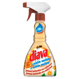 Diava Jemná leštěnka na nábytek s včelím voskem 330ml