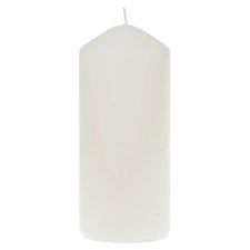 F&F Home Medium Pillar Candle White 372g