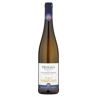 Zámecké Vinařství Bzenec Morava Selection Veltlínské zelené kabinetní víno suché bílé 0,75l