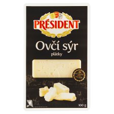 Président Ovčí sýr plátky 100g