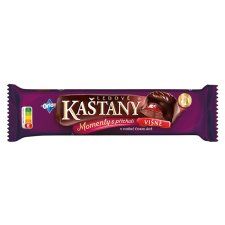 ORION LEDOVÉ KAŠTANY Bar in Dark Chocolate with Cherry and Cocoa Nut Filling 45g