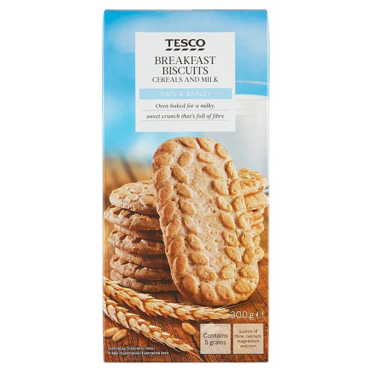 Tesco Cereální sušenky s mlékem 300g