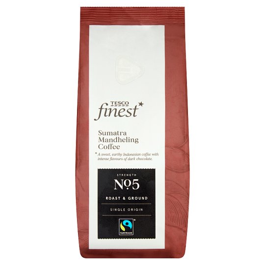 Tesco Finest Sumatra Mandheling Coffee pražená mletá káva 227g