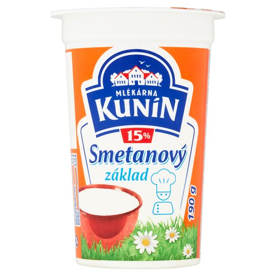 Mlékárna Kunín Smetanový základ 15% 190g