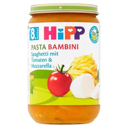 HiPP Bio Rajčata se špagetami a mozzarellou 220g