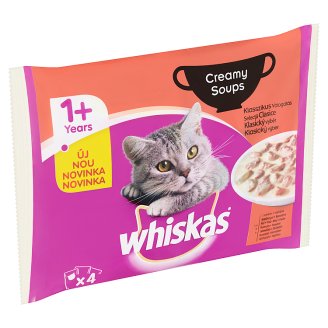 Whiskas Krémová omáčka klasický výběr 4 x 85g