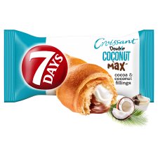 7 Days Double Max Croissant with Cocoa and Coconut Filling 80g