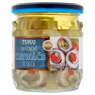Tesco Lahůdkové zavináče v oleji 360g