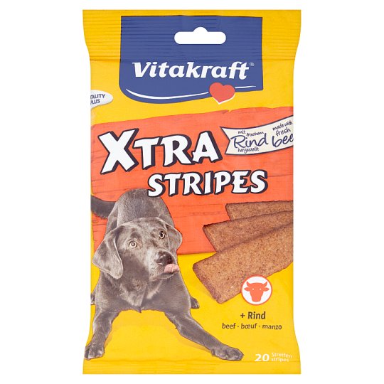Vitakraft Xtra Stripes + hovězí 20 x 10g