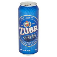 Zubr Classic světlé výčepní pivo 0,5l