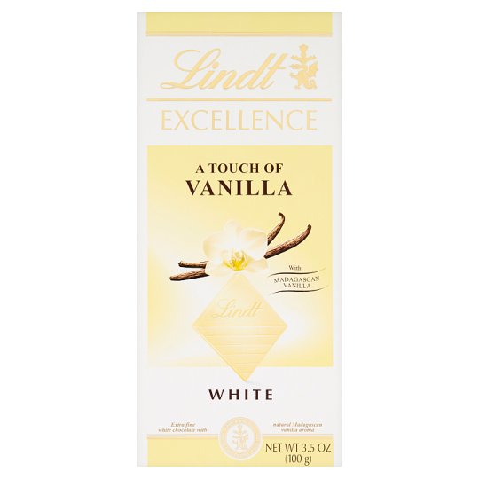 Lindt Excellence A Touch of Vanilla extra fehér csokoládé vanília ízzel 100 g