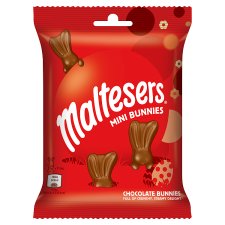 Maltesers Mini Bunnies tejcsokoládé malátatöltelékkel és ropogós, könnyed darabkákkal 58 g