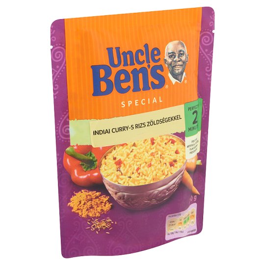 Uncle Ben's indiai curry-s rizs zöldségekkel 250 g