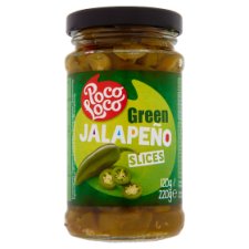 Poco Loco Sliced Green Hot Jalapeño Peppers 220 g