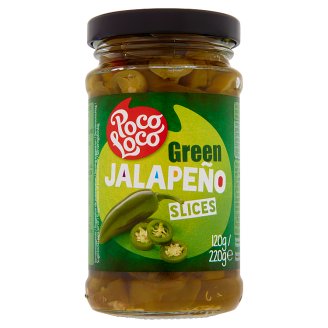 Poco Loco szeletelt csípős zöld jalapeño paprika 220 g