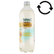 Hohes C Energy Water narancs maracuja ízű természetes ásványvíz alapú üdítőital 0,75 l