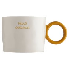 F&F Home Hello Gorgeous porcelán kör fogantyús bögre