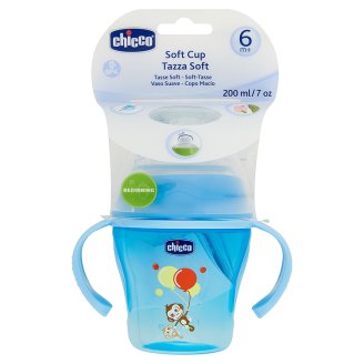 Chicco Soft Cup 200 ml-es puha csőrös itató 6 hónapos kortól