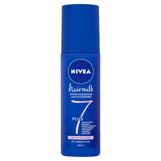 NIVEA Hairmilk 7 Plus Express Leave-In kondicionáló spray vékony szálú hajszerkezetre 200 ml