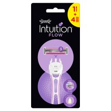 Wilkinson Sword Intuition Flow 3 pengével, valamint krémezőcsíkkal ellátott borotva 4 db