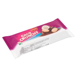 Detki Coco Crunchy kókuszos teasütemény kakaós étbevonómasszával félig mártva 150 g